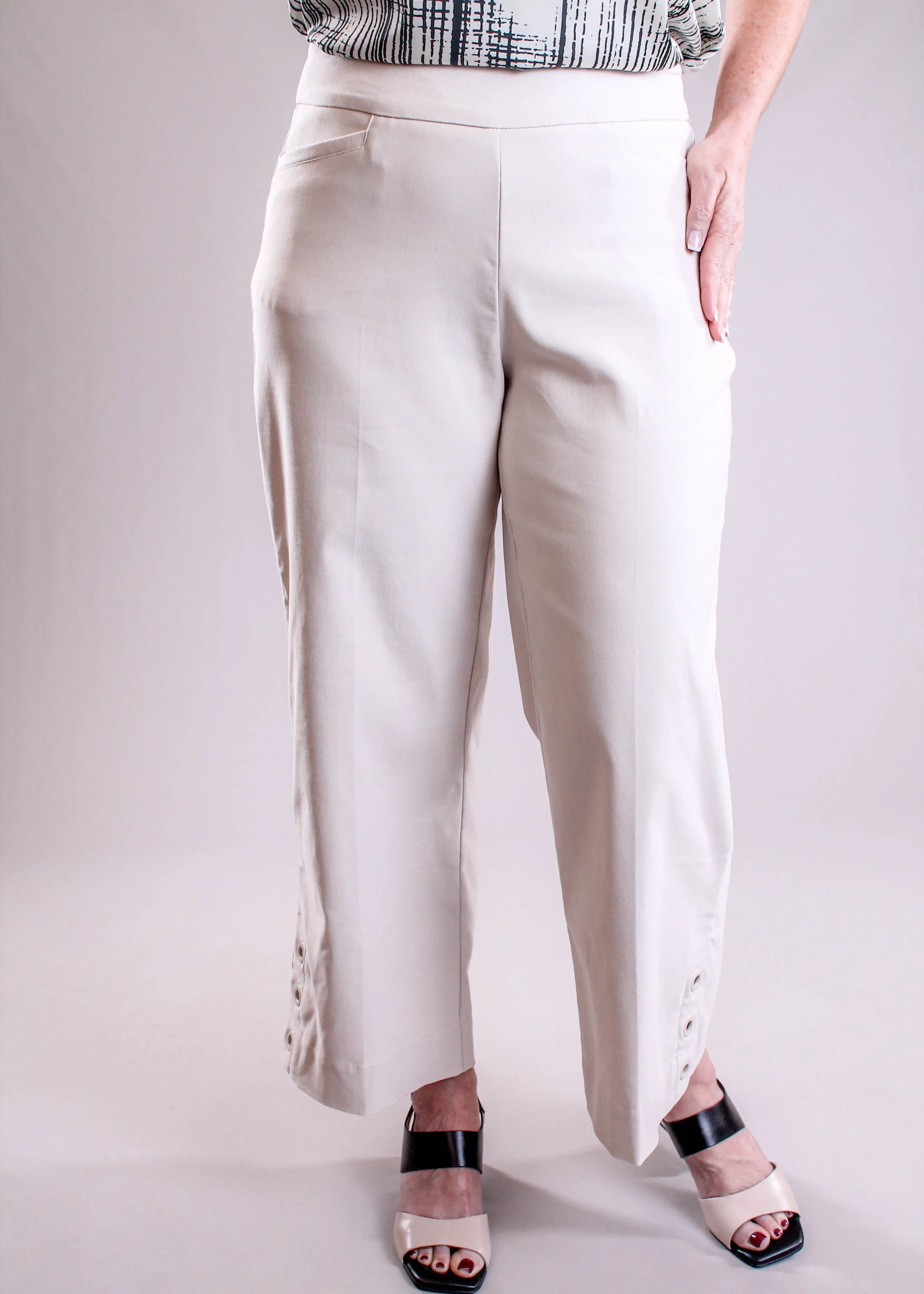Tribal Sportswear Flatten It Capris with Eyelets