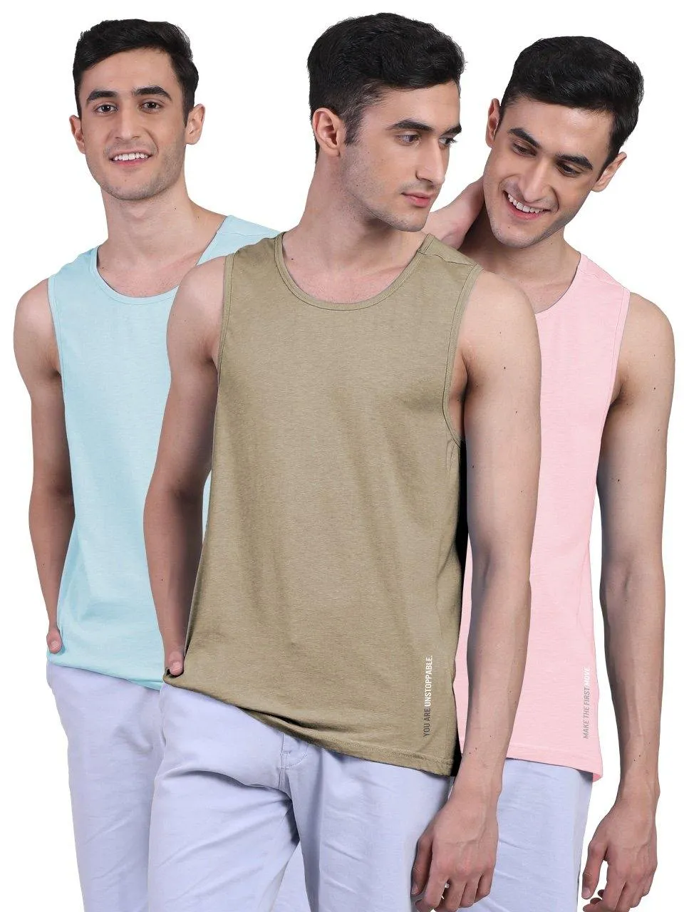 Twin Skin Organic Bamboo Vest - Active Fit (Pack of 3)