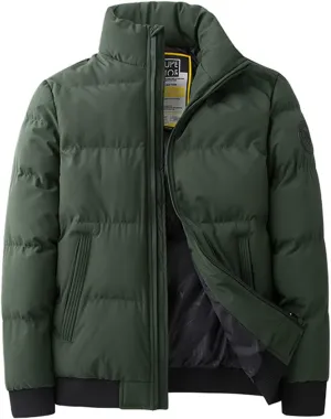 Winter Men's Parka Jacket Thick Warm Coat Stand Collar Casual Jackets Cotton Padded Winter Parkas Plus Size 8XL