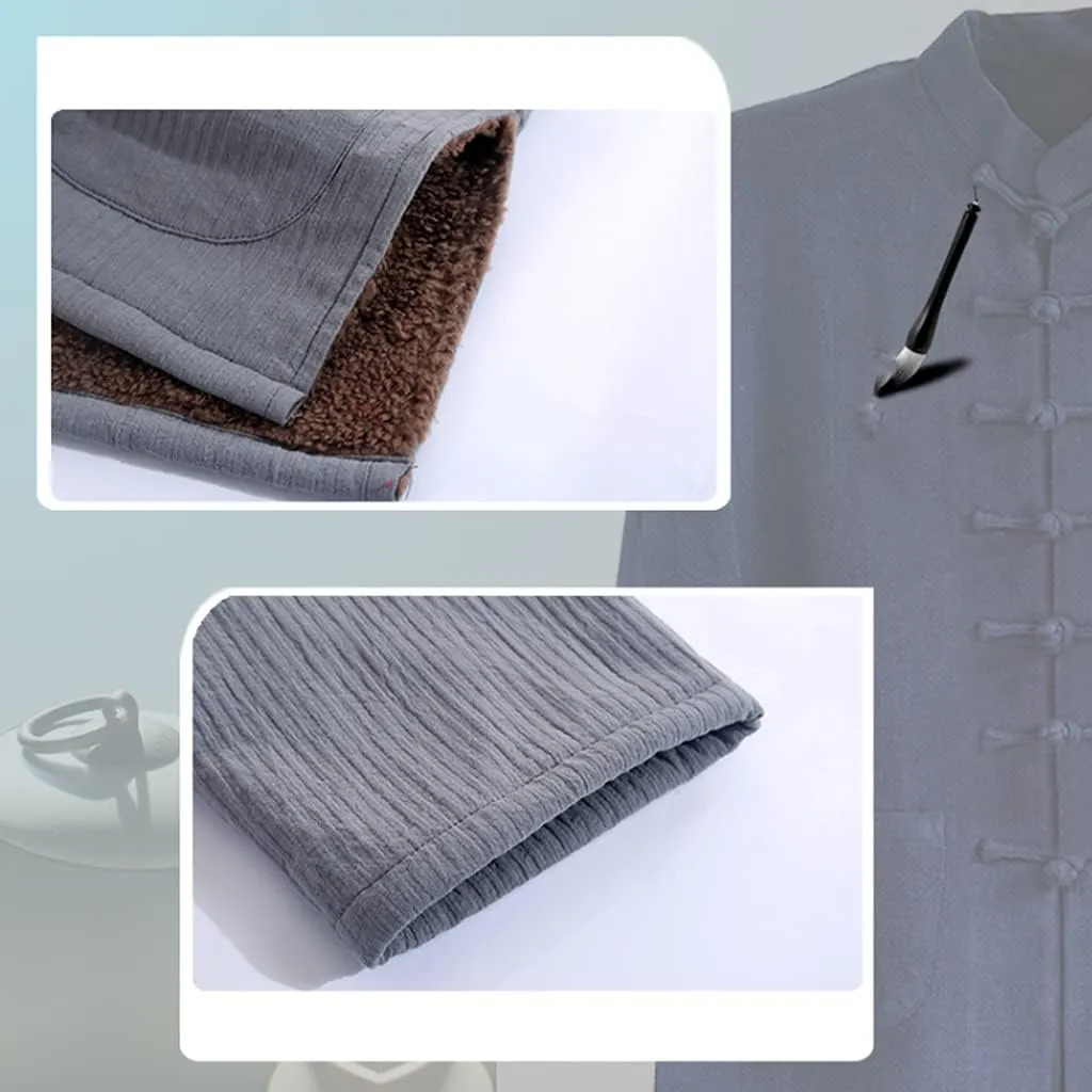 Winter Tai Chi Uniform Thick Tang Suit Jackets Cotton Padded Coats Men Warm Chinese Kung Fu Clothing Shirt