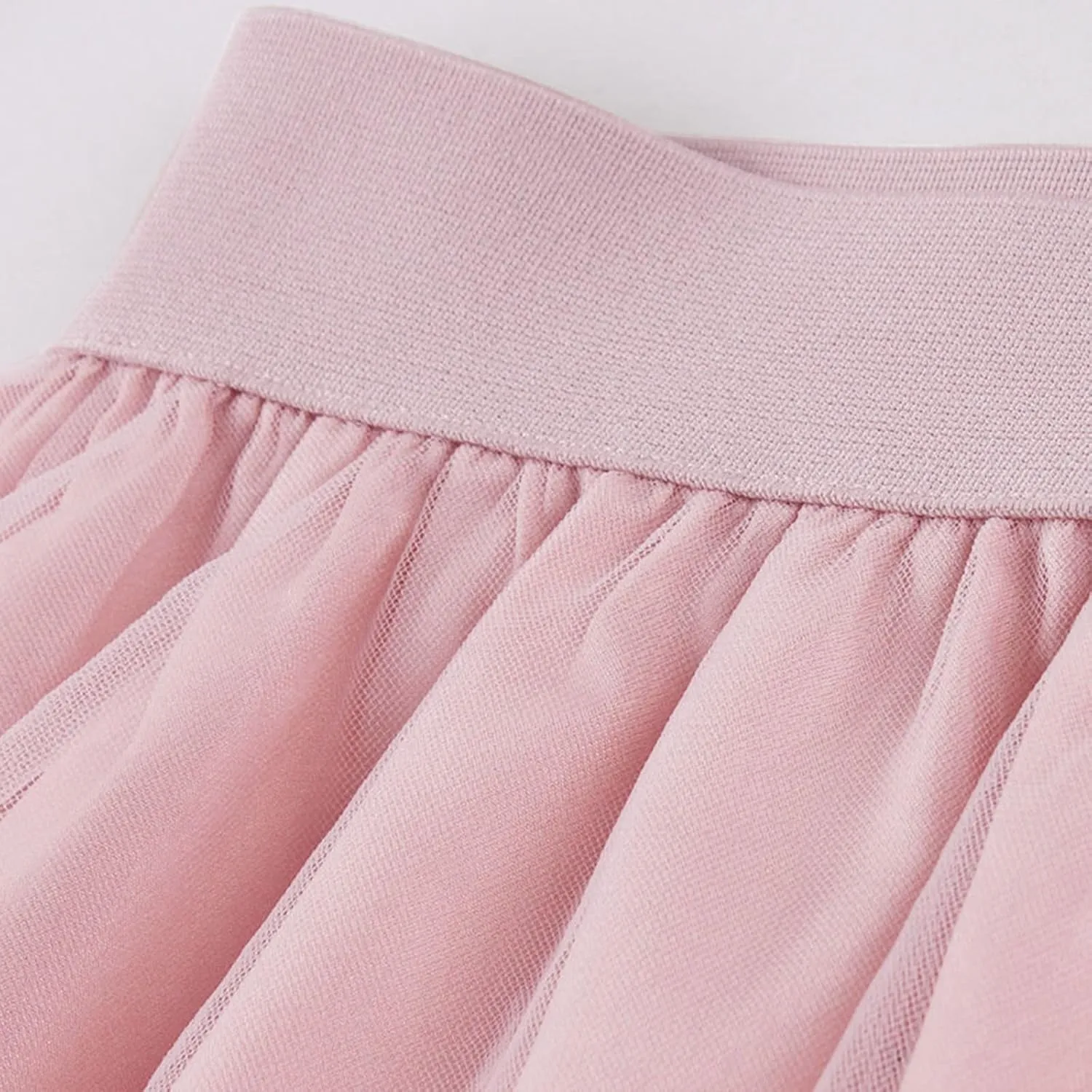 Women's 3D Polka Dot Double-Layered Mesh Midi Skirt High Waist Pleated Skirt Midi Swing Skirt A-Line Vintage Skirts