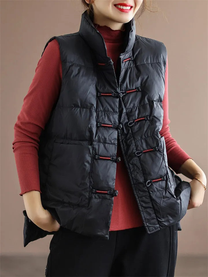 Women's Winter Keep Warm White Duck Down Sports Vest