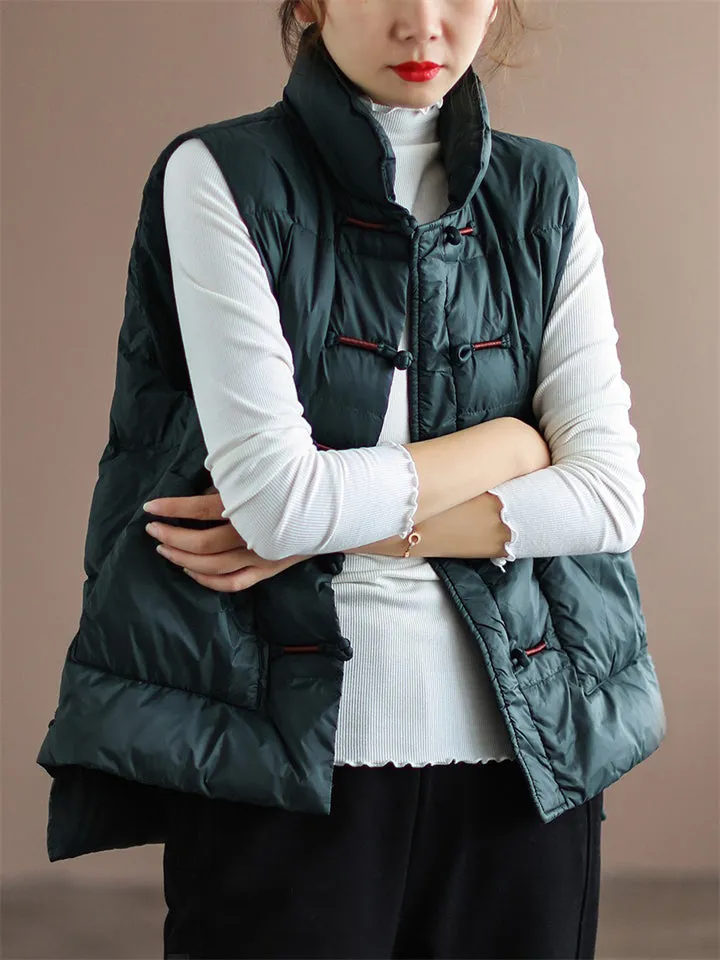 Women's Winter Keep Warm White Duck Down Sports Vest