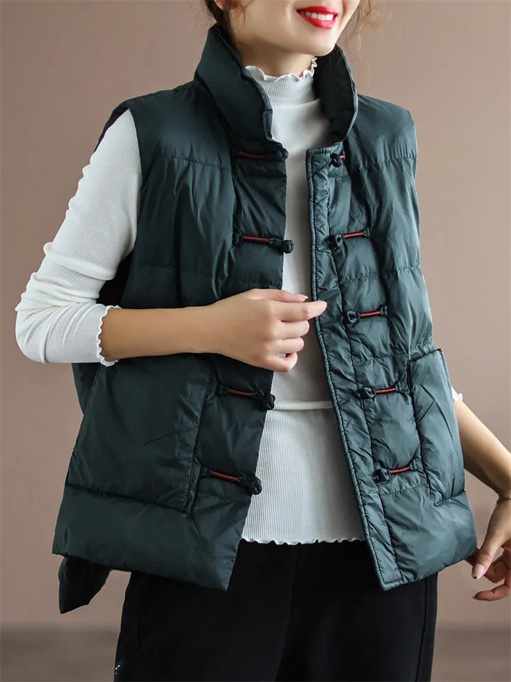 Women's Winter Keep Warm White Duck Down Sports Vest