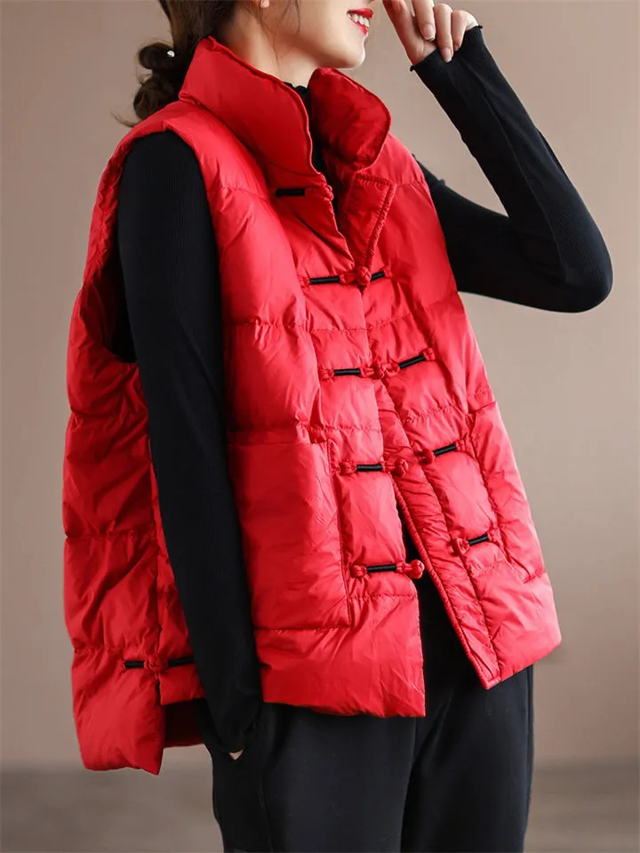 Women's Winter Keep Warm White Duck Down Sports Vest