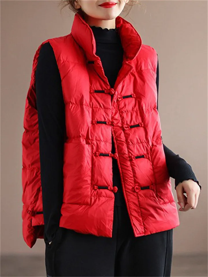 Women's Winter Keep Warm White Duck Down Sports Vest