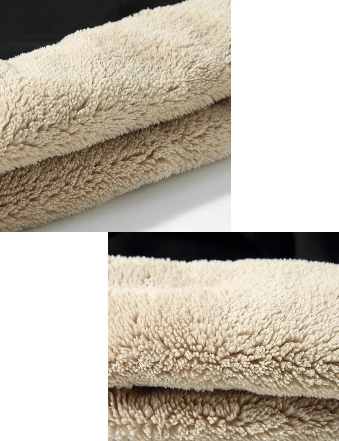 Yeokou Mens Fashion Warm Fleece Crewneck Sweatshirt Thick Sherpa Lined Pullover Tops